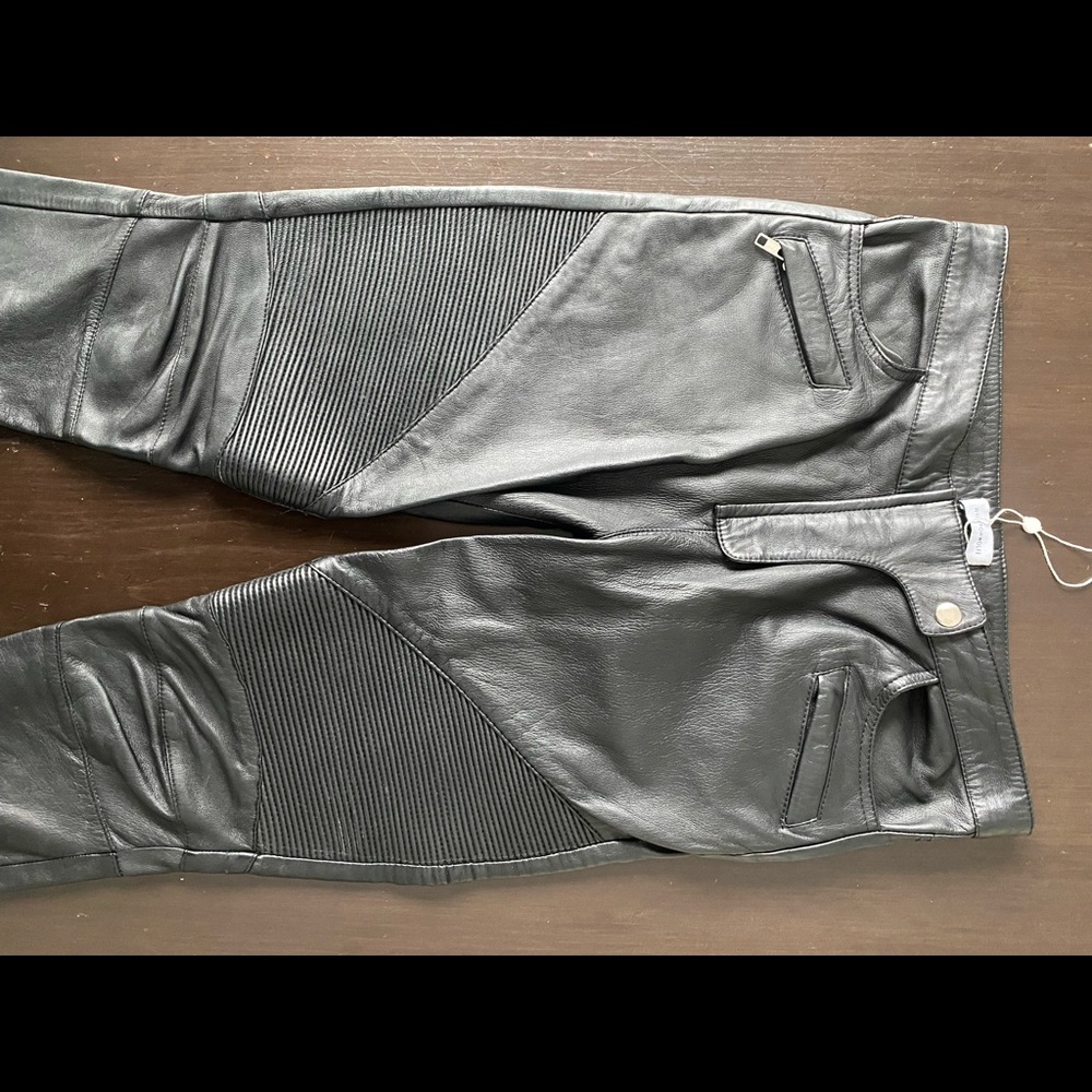 Revolve Winston Wolfe Leather Biker Pants SM or XS - see description - Picture 6 of 10